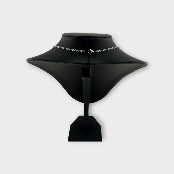 Pink Flamingo Enamel Necklace Diamond Cut Stainless Steel Chain - Picture 7 of 11